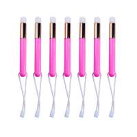 Private Label Pink Micro Eye Lash Cleanser Eyelash Cleaning Brush